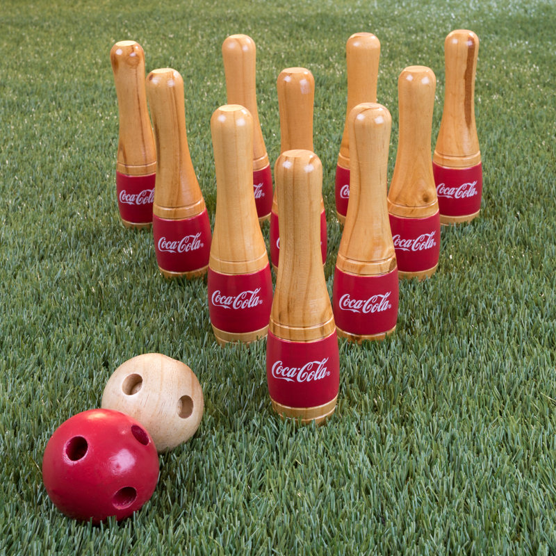 coca cola bowling set